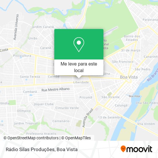 Rádio Silas Produções mapa