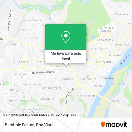 Bambolê Festas mapa