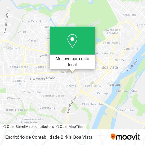 Escritório de Contabilidade Birk's mapa