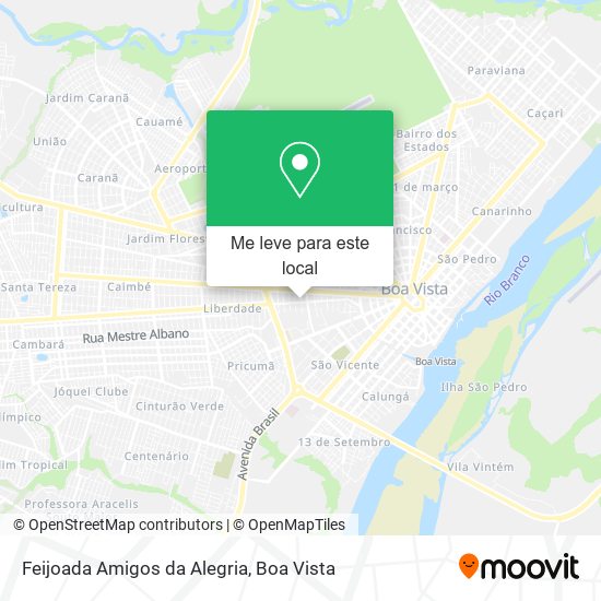 Feijoada Amigos da Alegria mapa