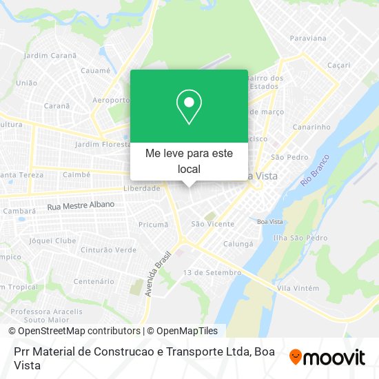 Prr Material de Construcao e Transporte Ltda mapa
