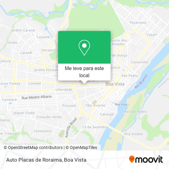 Auto Placas de Roraima mapa