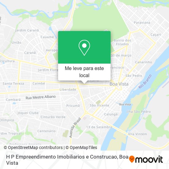 H P Empreendimento Imobiliarios e Construcao mapa