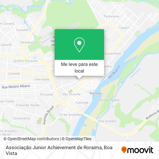 Associação Junior Achievement de Roraima mapa