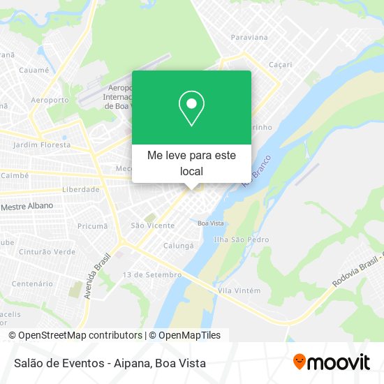 Salão de Eventos - Aipana mapa