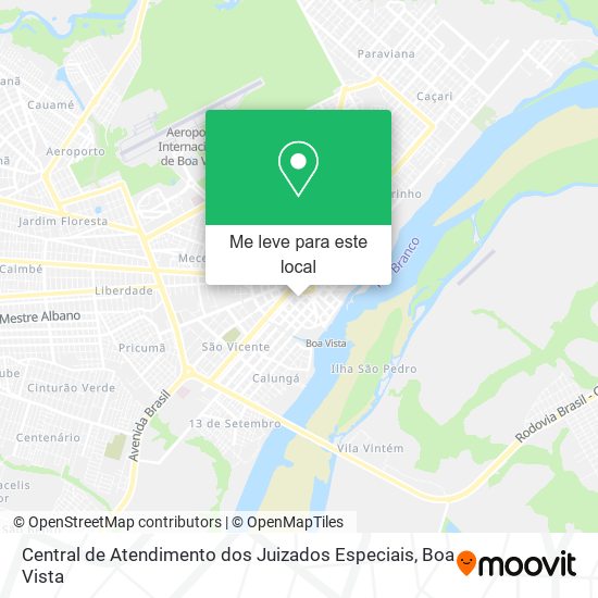 Central de Atendimento dos Juizados Especiais mapa