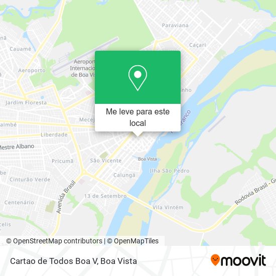 Cartao de Todos Boa V mapa