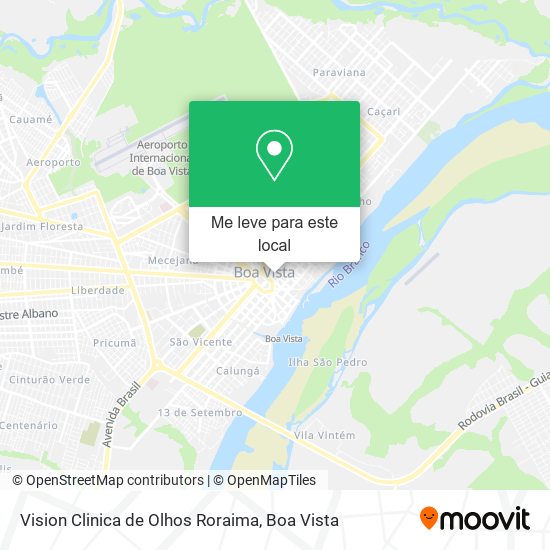 Vision Clinica de Olhos Roraima mapa