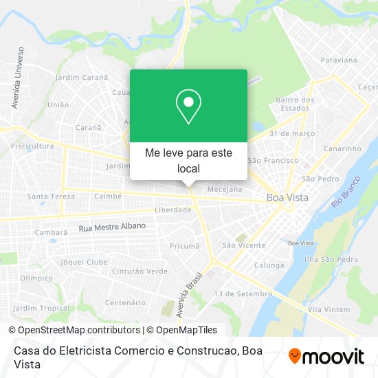 Casa do Eletricista Comercio e Construcao mapa