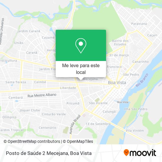 Posto de Saúde 2 Mecejana mapa