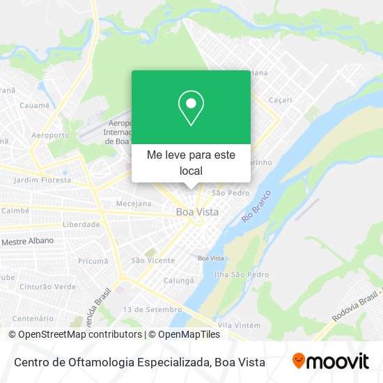 Centro de Oftamologia Especializada mapa