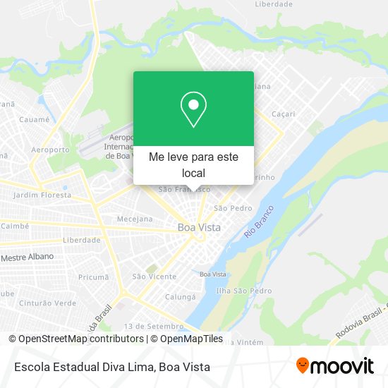 Escola Estadual Diva Lima mapa