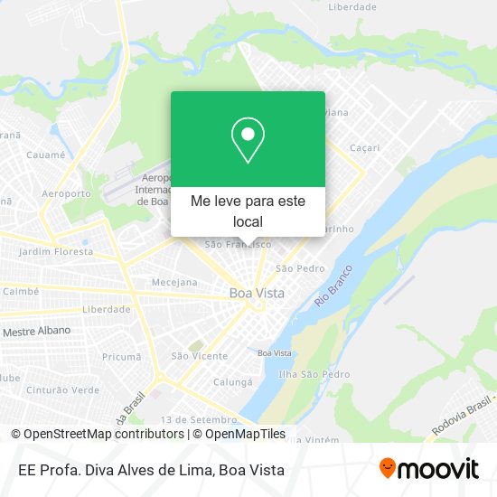 EE Profa. Diva Alves de Lima mapa