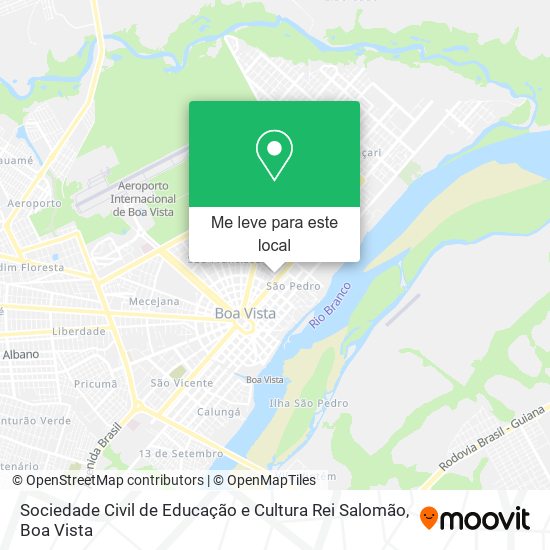 Sociedade Civil de Educação e Cultura Rei Salomão mapa