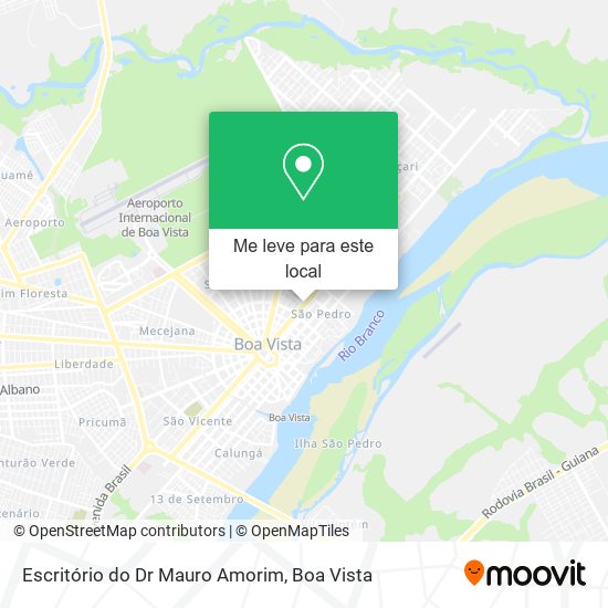 Escritório do Dr Mauro Amorim mapa