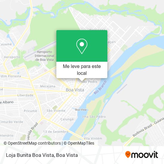 Loja Bunita Boa Vista mapa