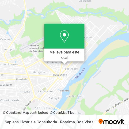 Sapiens Livraria e Consultoria - Roraima mapa