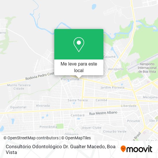 Consultório Odontológico Dr. Gualter Macedo mapa