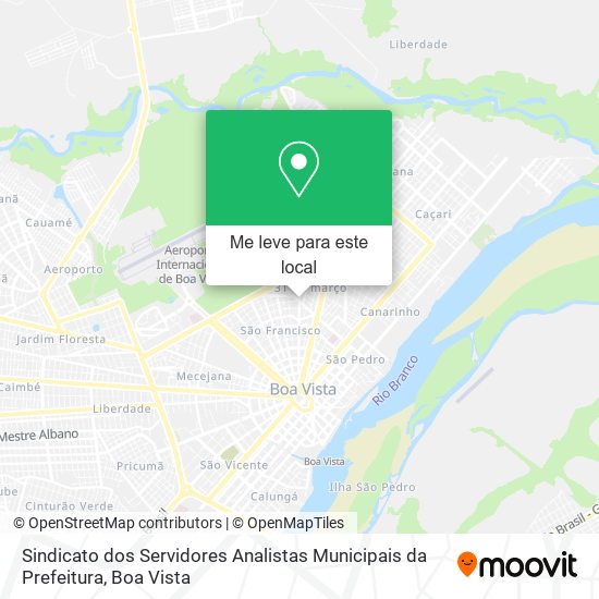 Sindicato dos Servidores Analistas Municipais da Prefeitura mapa