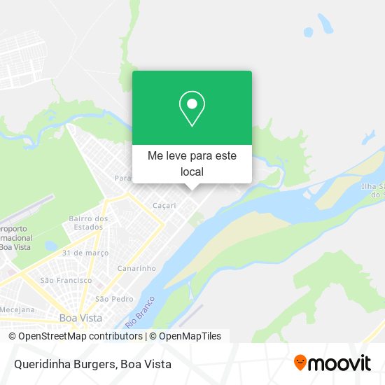 Queridinha Burgers mapa