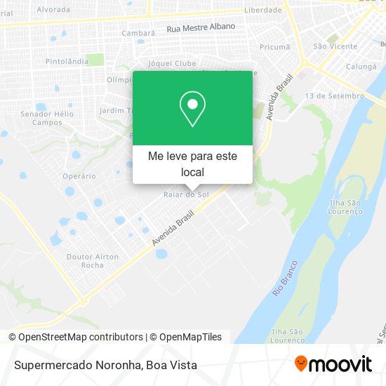 Supermercado Noronha mapa