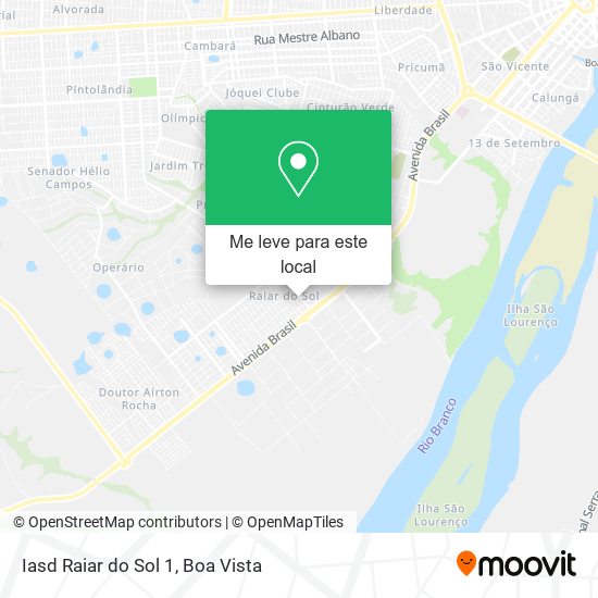 Iasd Raiar do Sol 1 mapa