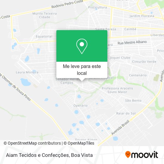 Aiam Tecidos e Confecções mapa