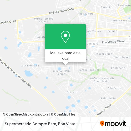 Supermercado Compre Bem mapa