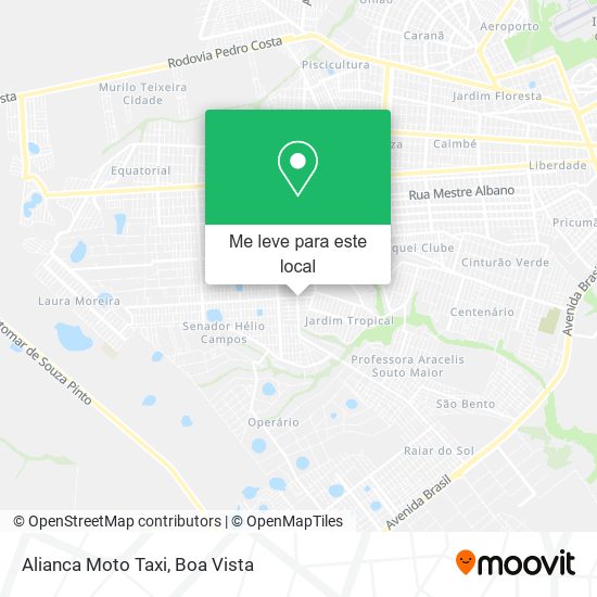 Alianca Moto Taxi mapa