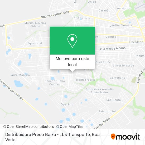 Distribuidora Preco Baixo - Lbs Transporte mapa