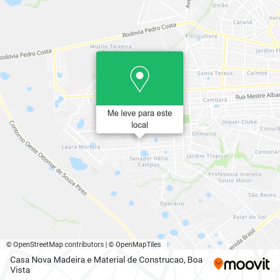 Casa Nova Madeira e Material de Construcao mapa