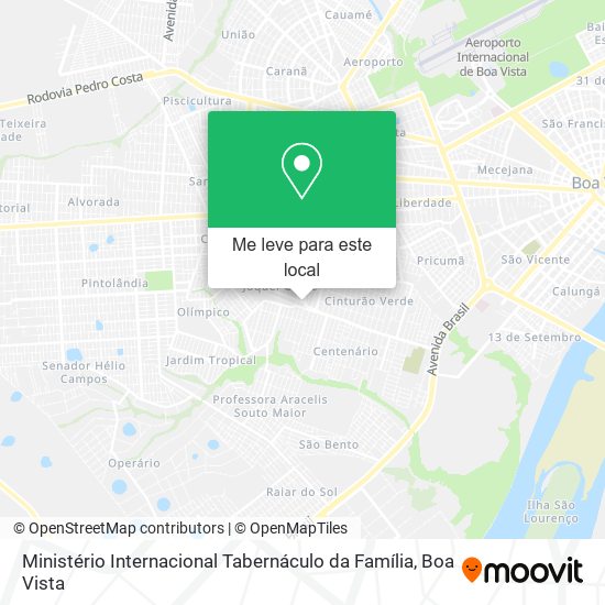 Ministério Internacional Tabernáculo da Família mapa