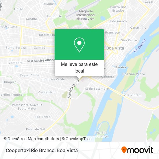 Coopertaxi Rio Branco mapa