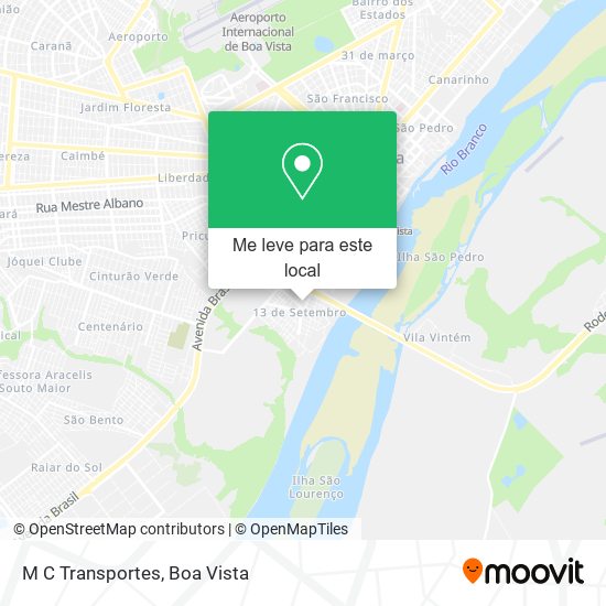 M C Transportes mapa