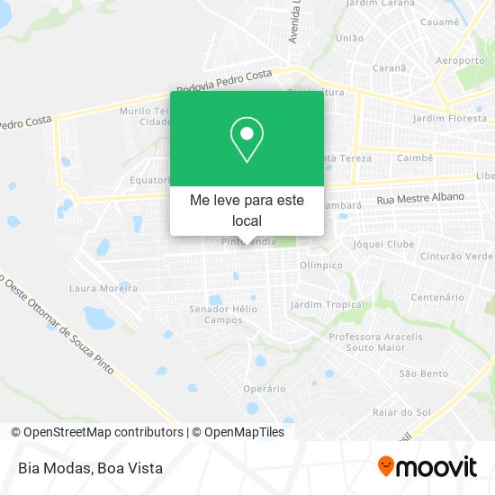 Bia Modas mapa