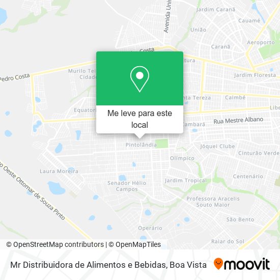 Mr Distribuidora de Alimentos e Bebidas mapa