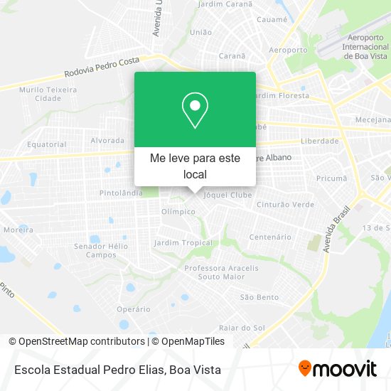 Escola Estadual Pedro Elias mapa