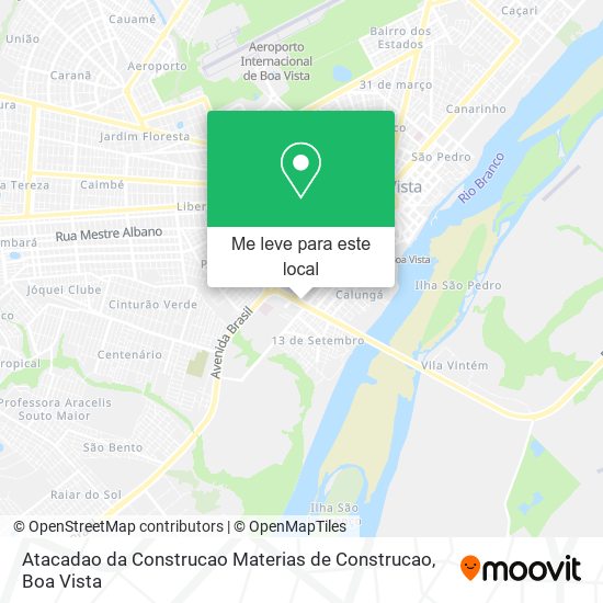 Atacadao da Construcao Materias de Construcao mapa