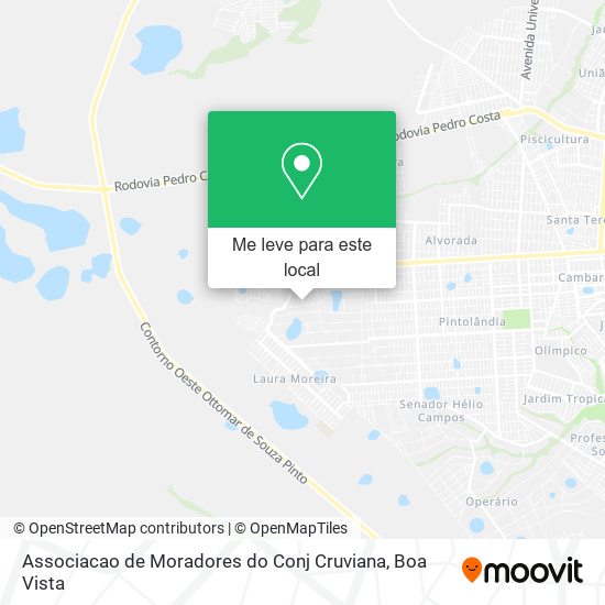 Associacao de Moradores do Conj Cruviana mapa