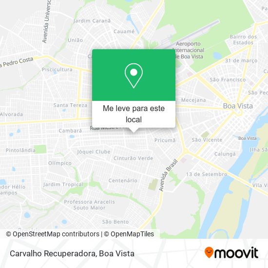 Carvalho Recuperadora mapa