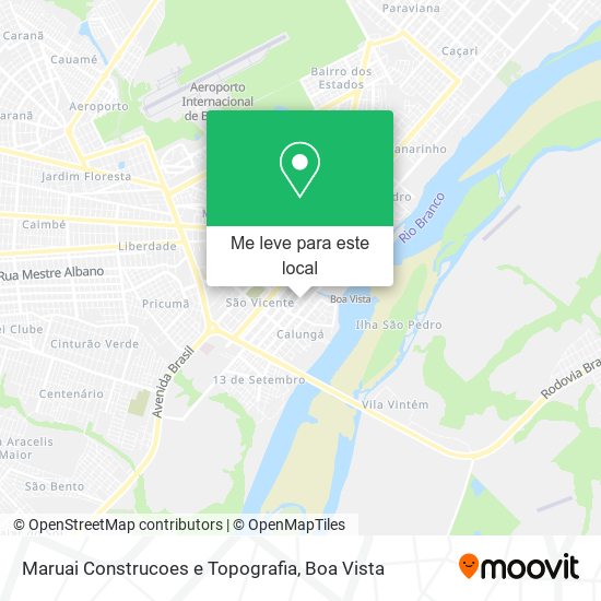 Maruai Construcoes e Topografia mapa