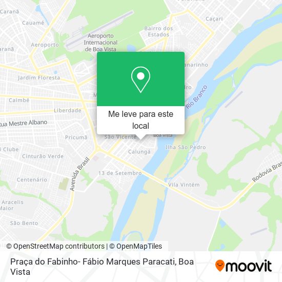 Praça do Fabinho- Fábio Marques Paracati mapa