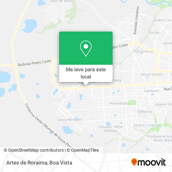 Artes de Roraima mapa