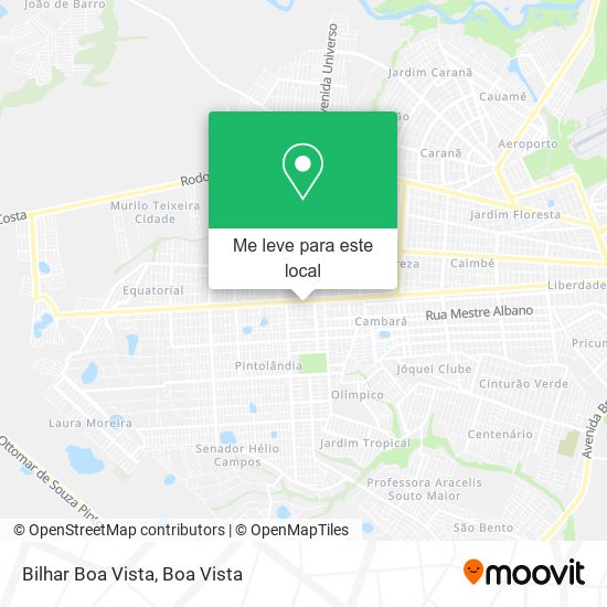 Bilhar Boa Vista mapa