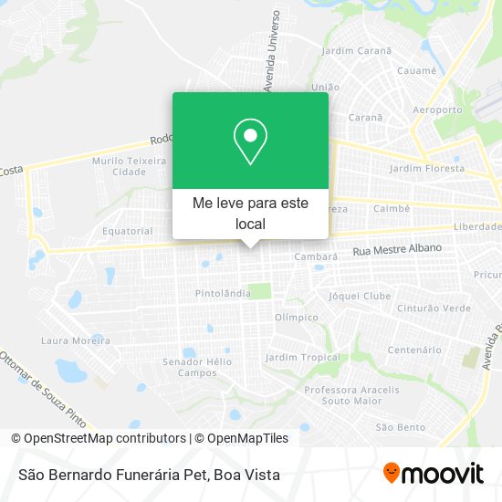 São Bernardo Funerária Pet mapa