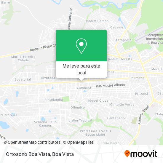 Ortosono Boa Vista mapa