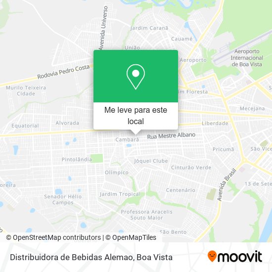 Distribuidora de Bebidas Alemao mapa