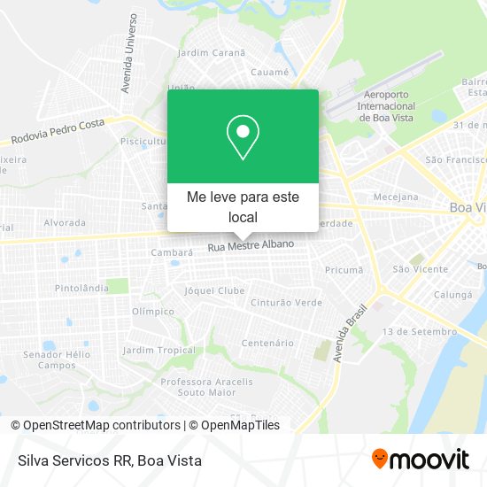 Silva Servicos RR mapa