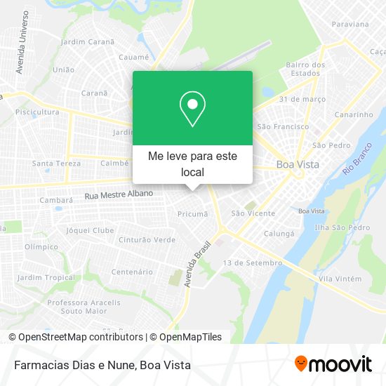 Farmacias Dias e Nune mapa