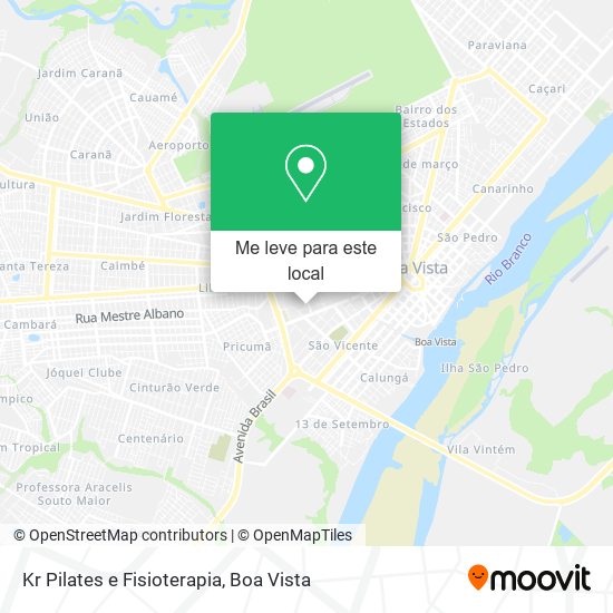Kr Pilates e Fisioterapia mapa